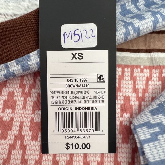 Original Use Boys Short Sleeve Crew Neck Argyle Print T-Shirts Brown Size XS NWT - Picture 7 of 7